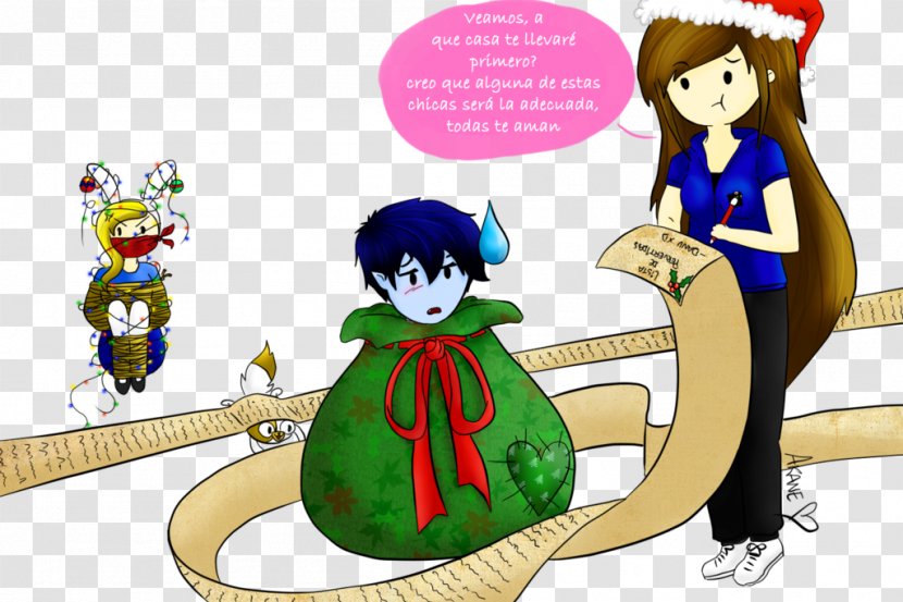 Christmas Marceline The Vampire Queen Fionna And Cake Drawing DeviantArt - Heart Transparent PNG