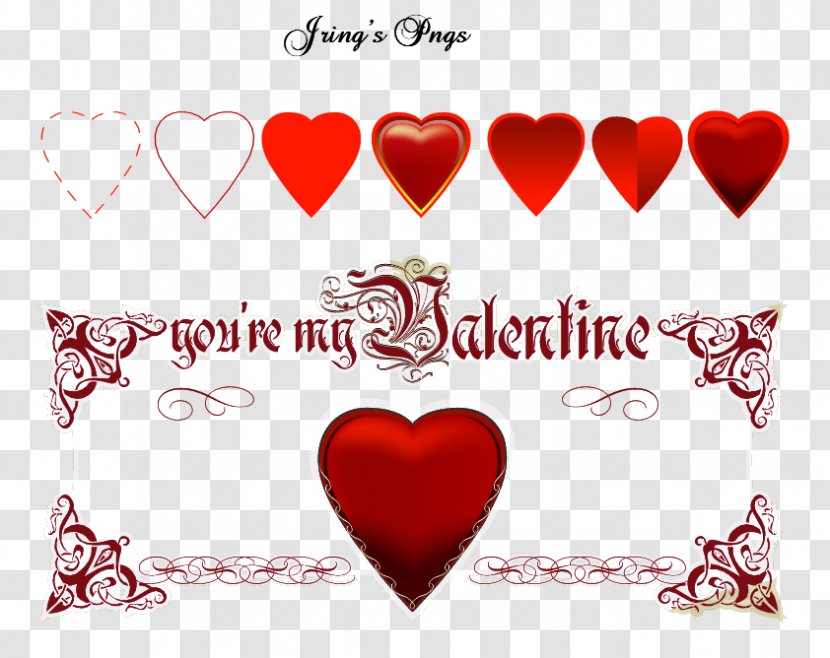 Valentine's Day Love Clip Art - Text Transparent PNG