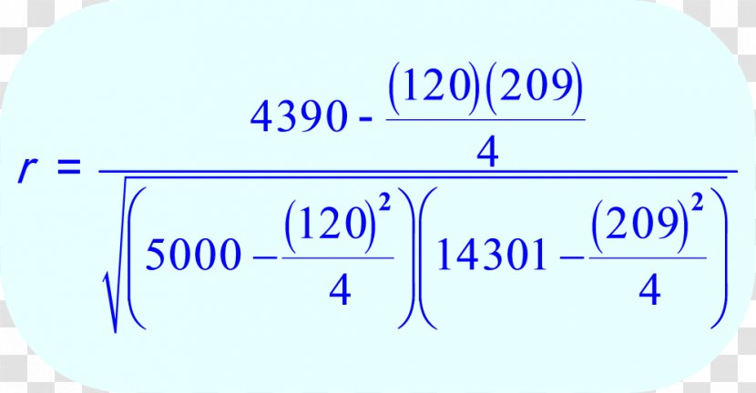 Pearson Correlation Coefficient And Dependence Statistics - Brand - Handwritten Math Formula Transparent PNG