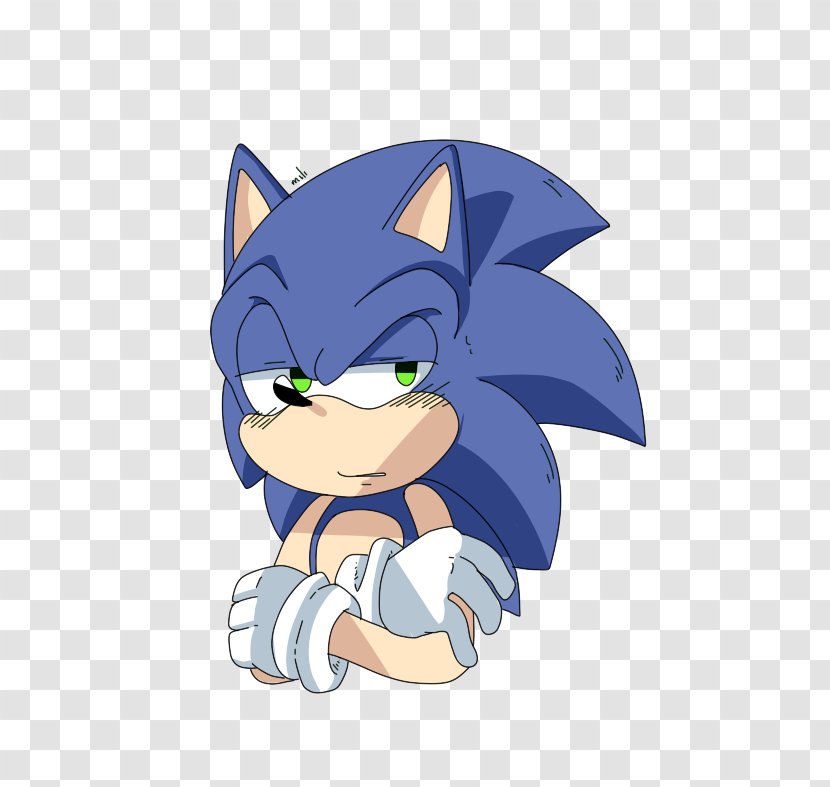 Sonic The Hedgehog Tails Shadow Work Of Art - Silhouette Transparent PNG
