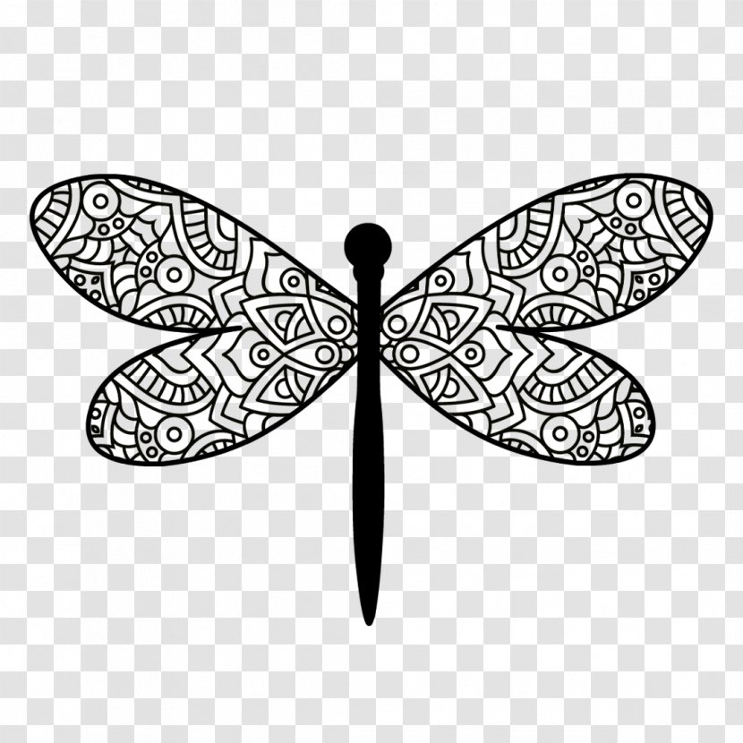 Monarch Butterfly Design Insect Image - Line Art - Brush Footed Transparent PNG