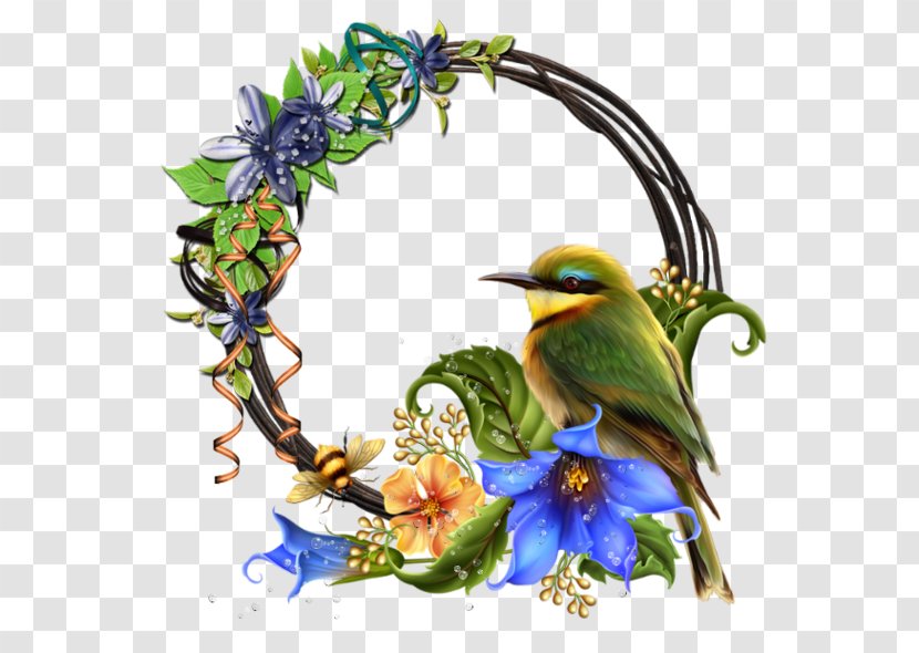 Bird Painting Art Drawing Clip - Flower Transparent PNG