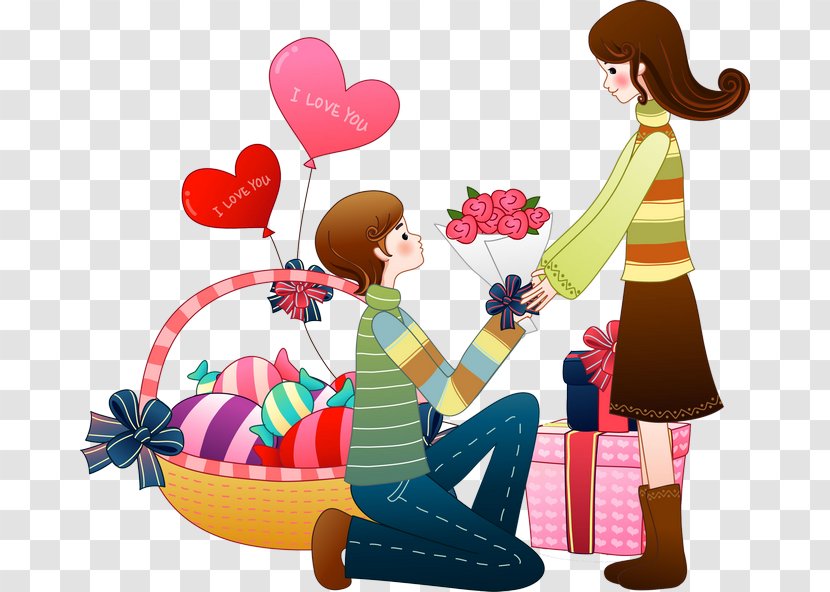 Cartoon Romance Image Vector Graphics Animation - Happiness Transparent PNG