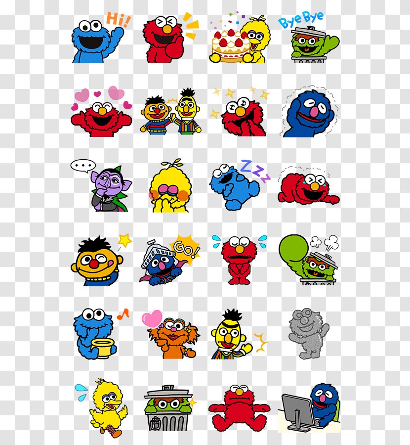Elmo Oscar The Grouch Cookie Monster Grover Street Gang: Complete History Of Sesame - Sticker - Recon Store Zh Transparent PNG