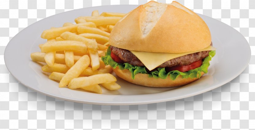 Hamburger French Fries Pancit Fast Food Junk - Chivito - HAMBURGUER Transparent PNG