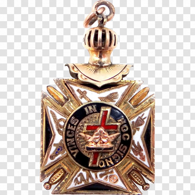 Knights Templar Freemasonry In Hoc Signo Vinces Scottish Rite - Medal - Knight Transparent PNG