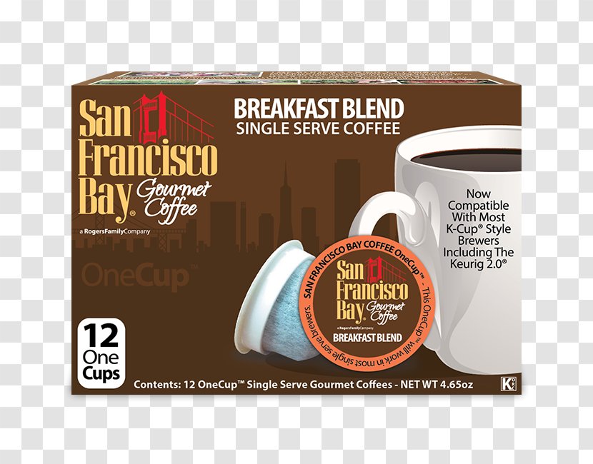 Single-serve Coffee Container San Francisco Bay Breakfast Tea - Bean - Croissant Transparent PNG
