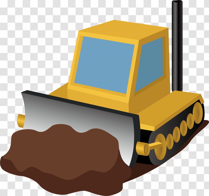 Caterpillar Inc. Bulldozer Architectural Engineering Heavy Equipment Pollution - Vector Element Transparent PNG