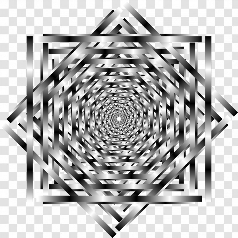 Optical Illusion Coloring Book Vortex Clip Art - Symmetry Transparent PNG