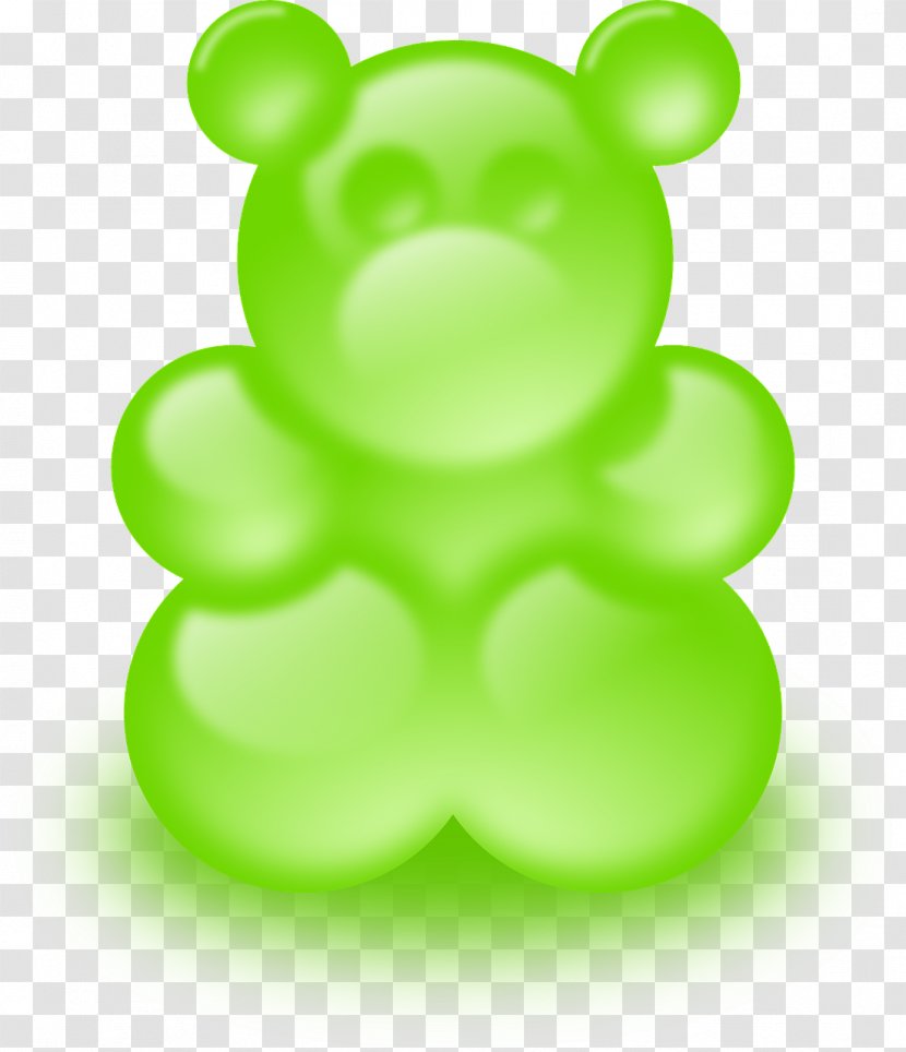 Gummy Bear Gummi Candy Clip Art - Green - Gum Transparent PNG
