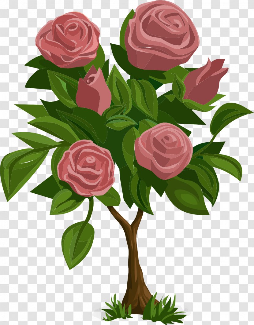 Garden Roses - Rose - Hybrid Tea Floribunda Transparent PNG