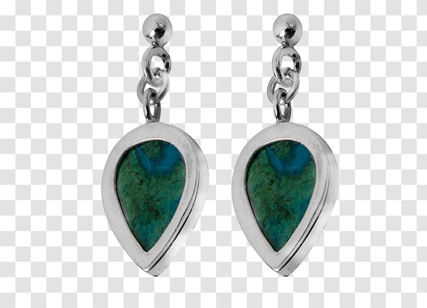 Earring Turquoise Eilat Stone Silver Charms & Pendants - Green Drop Earrings Transparent PNG