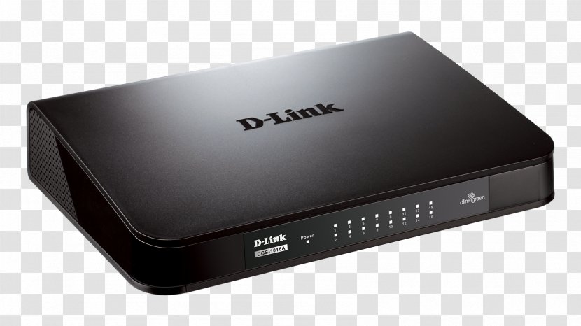 Gigabit Ethernet Network Switch TP-Link D-Link DGS 1016A - Electronic Device - Output Transparent PNG