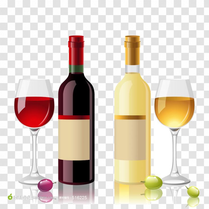 Wine Glass Red Bottle Transparent PNG