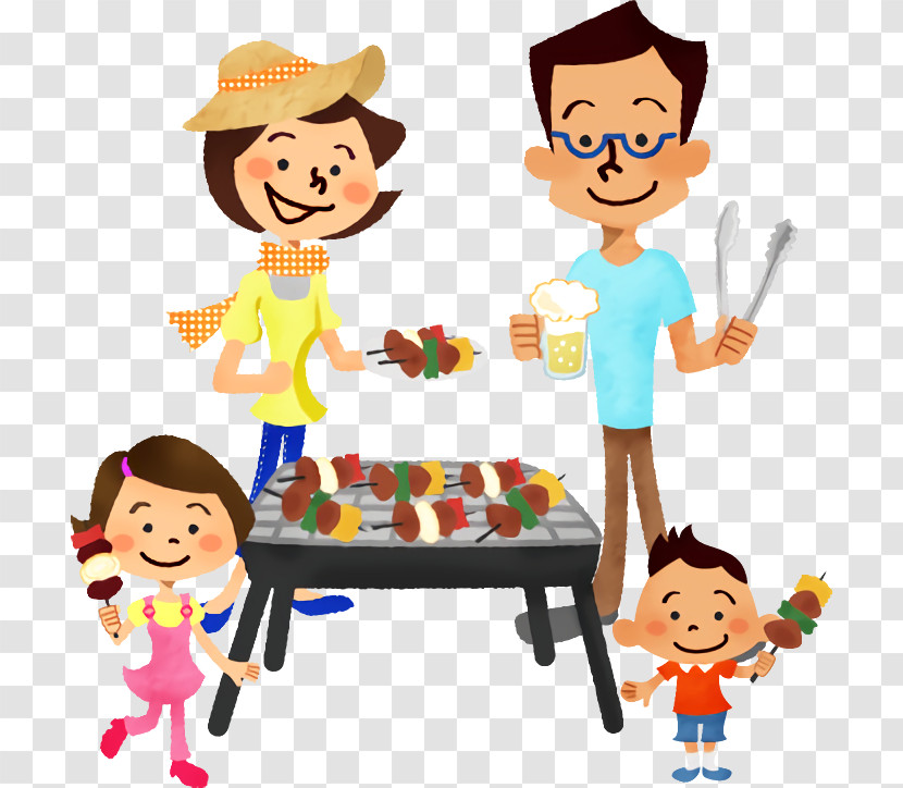 Cartoon Sharing Playing With Kids Child Play Transparent PNG