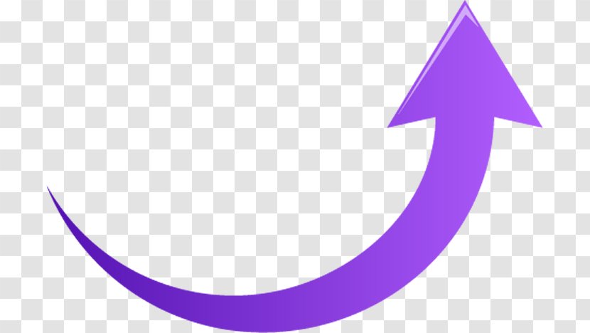 Purple Violet Clip Art Font Symbol - Crescent Logo Transparent PNG