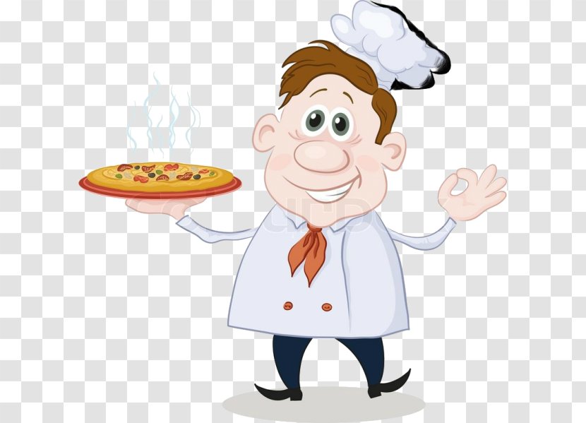 Pizza Clip Art Illustration Chef Vector Graphics - Cook Transparent PNG