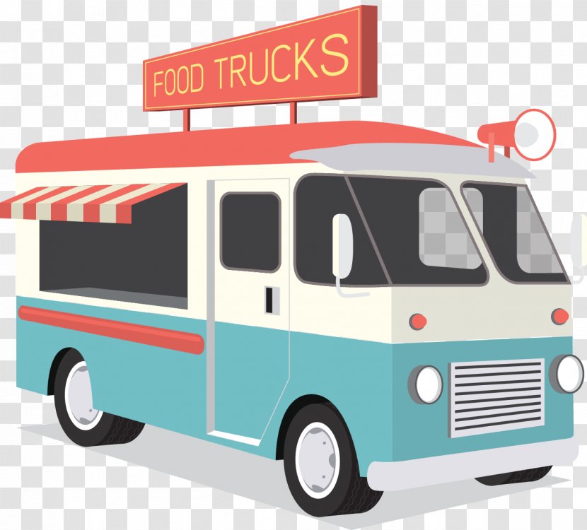 Food Truck Burrito Restaurant - Compact Van Transparent PNG