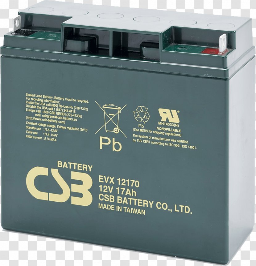 Lead–acid Battery VRLA Electric UPS Deep-cycle - Ups - Car Transparent PNG