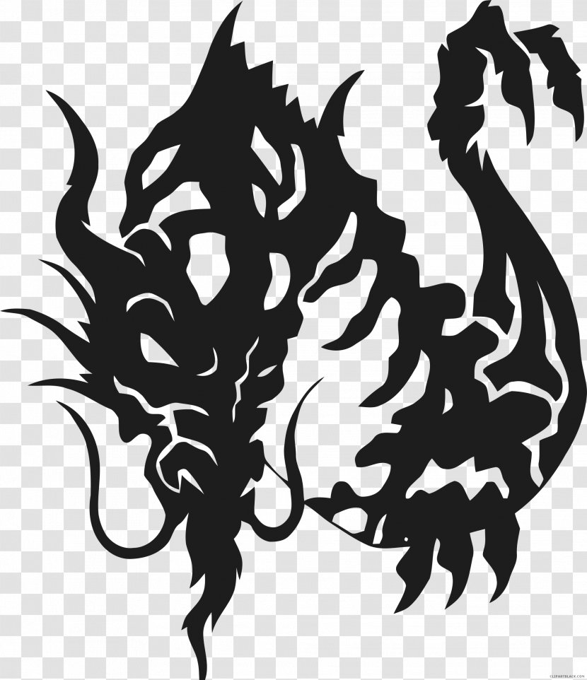 Tattoo Clip Art Image - Dragon Transparent PNG