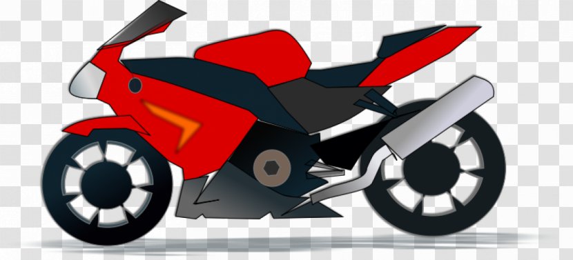 Motorcycle Scooter Clip Art - Royaltyfree - Vector Transparent PNG