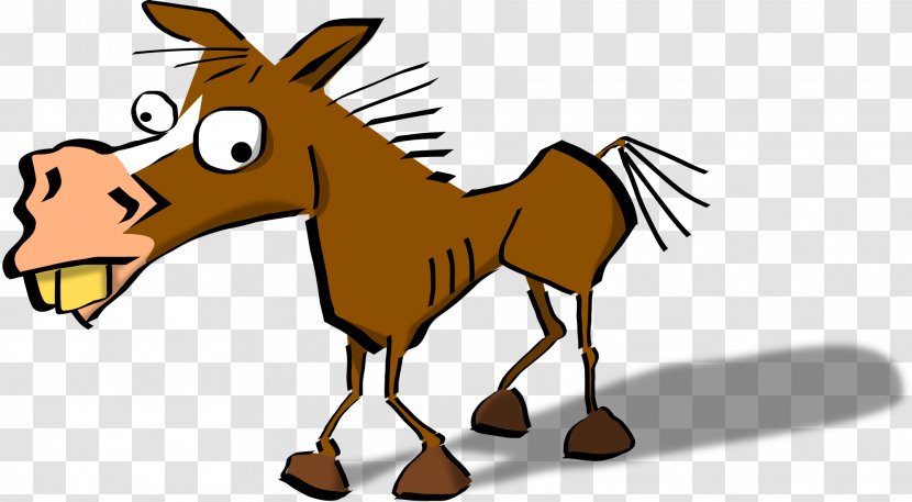 Horse Cartoon Clip Art - Animal Figure - Crazy Funny Cliparts Transparent PNG