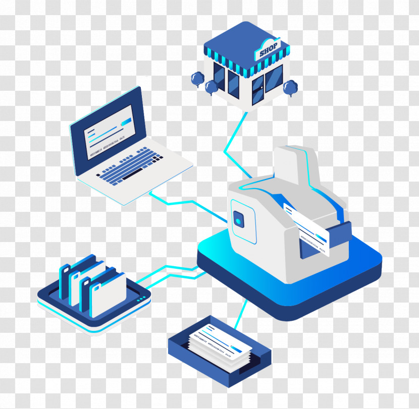 Computer Network Technology Circuit Component Diagram Transparent PNG