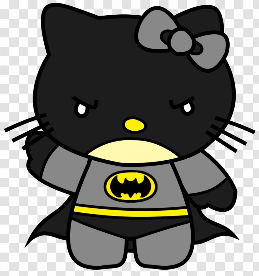 Hello Kitty Batman Batgirl Batwoman Robin - Cat Like Mammal - Baby Transparent PNG