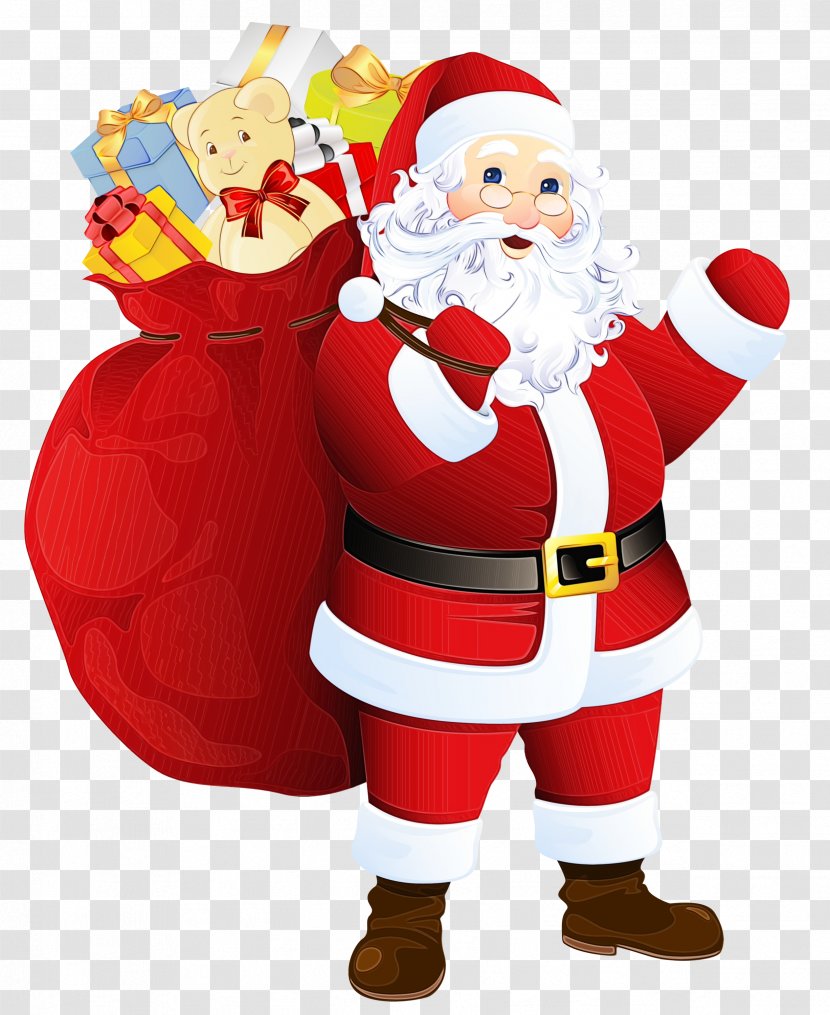 Santa Claus Cartoon - Flying Transparent PNG