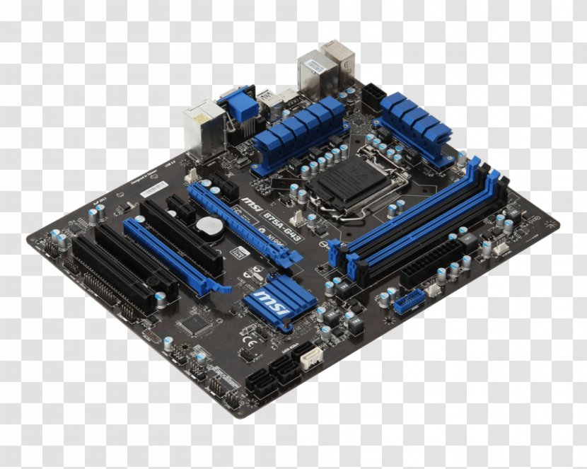 Intel MSI B75A-G43 LGA 1155 Motherboard Arduino - Msi Transparent PNG