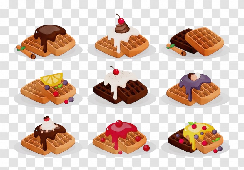 Food Junk Cuisine Dish Dessert - Waffle - Kids Meal Transparent PNG