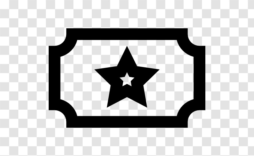Cinema Food - Black And White - Star Transparent PNG