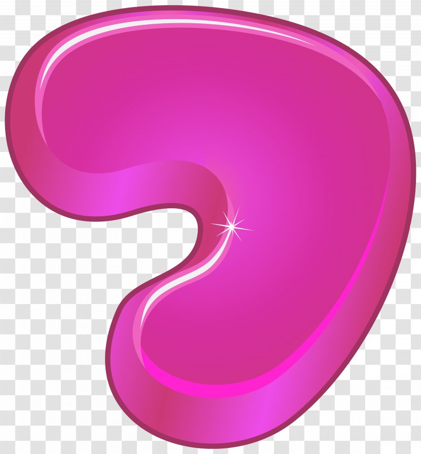 Clip Art - Product Design - Pink Cartoon Number Seven Clipart Image Transparent PNG