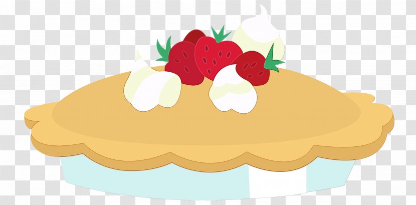 Strawberry - Watercolor - Frozen Dessert Baked Goods Transparent PNG