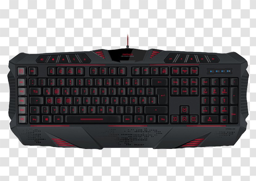 Computer Keyboard Jöllenbeck SPEEDLINK PARTHICA SL-6482-BK US Core Gaming Keypad Counter-Strike: Global Offensive - Input Device - Mouse Transparent PNG