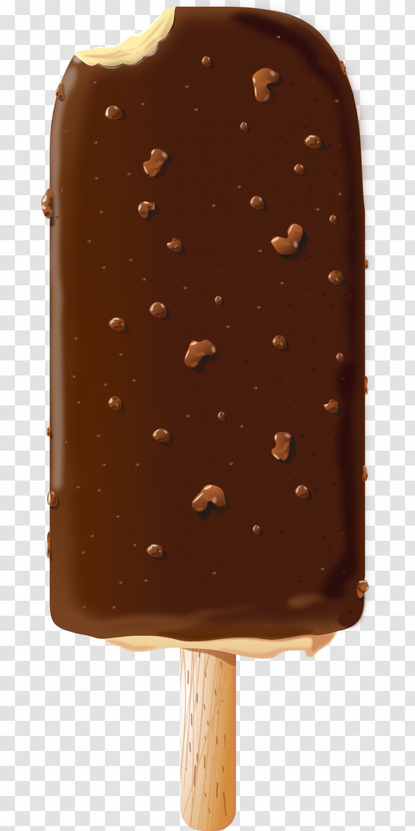 Chocolate Ice Cream Lollipop Pop - Syrup - Chocolat Transparent PNG