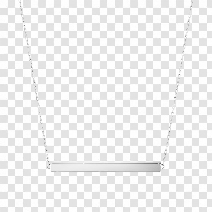 Necklace Chain Charms & Pendants Jewellery Rectangle - Silver Bar Transparent PNG