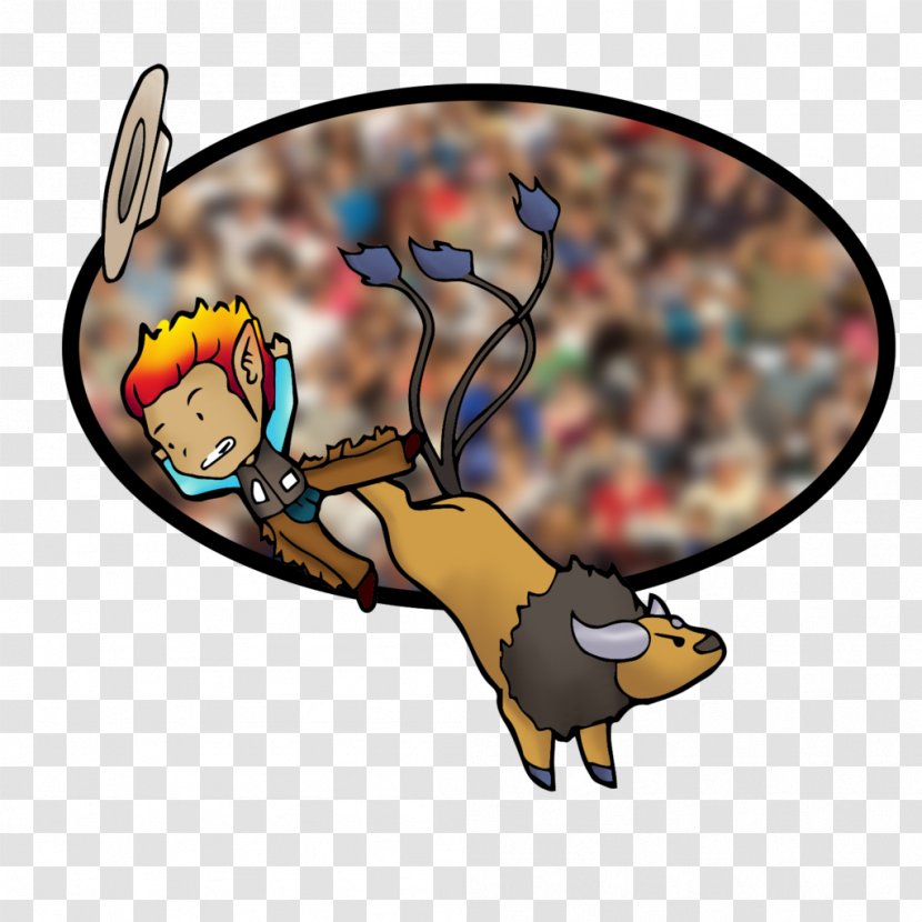 Vertebrate Cartoon Insect Wing - Mechanical Bull Riding Art Transparent PNG