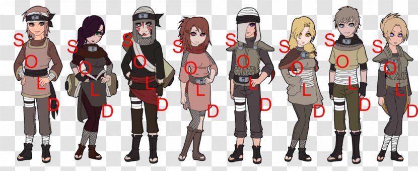 Cartoon Character Uniform Fiction - Sunagakure Transparent PNG