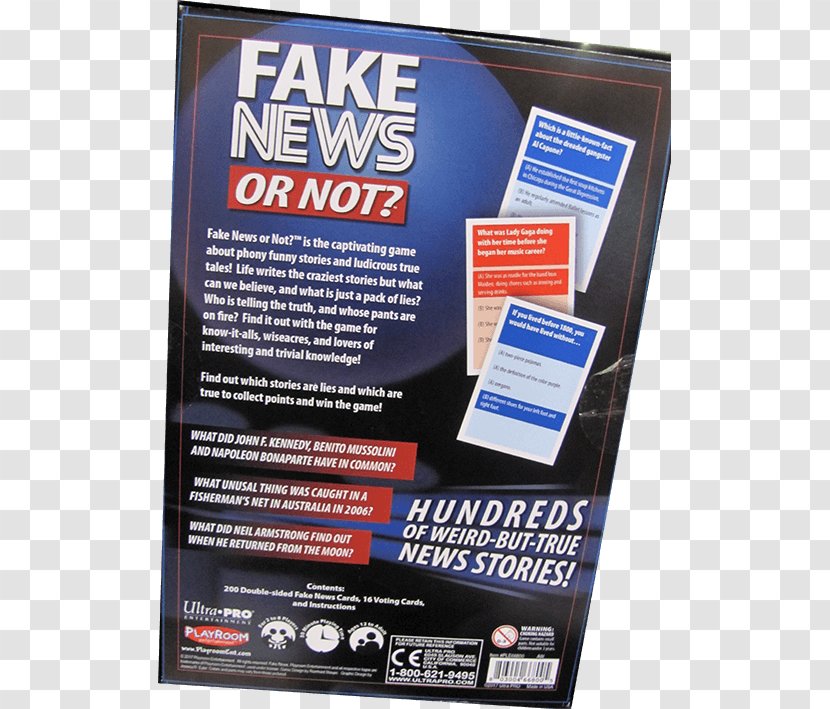 Board Game Card Display Advertising - Party - Fake News Transparent PNG