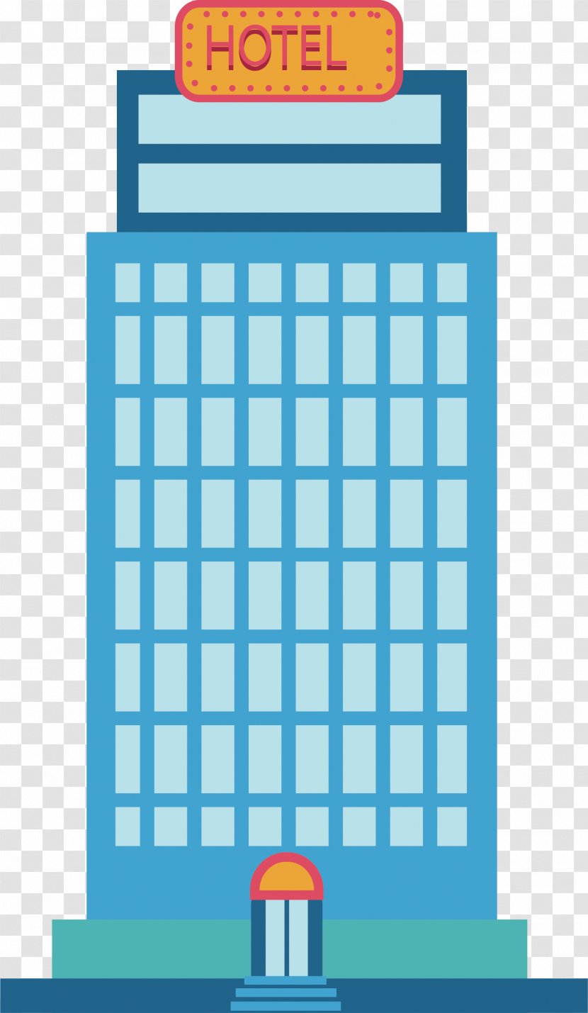 Hotel Building Gratis Vecteur - The Blue Transparent PNG