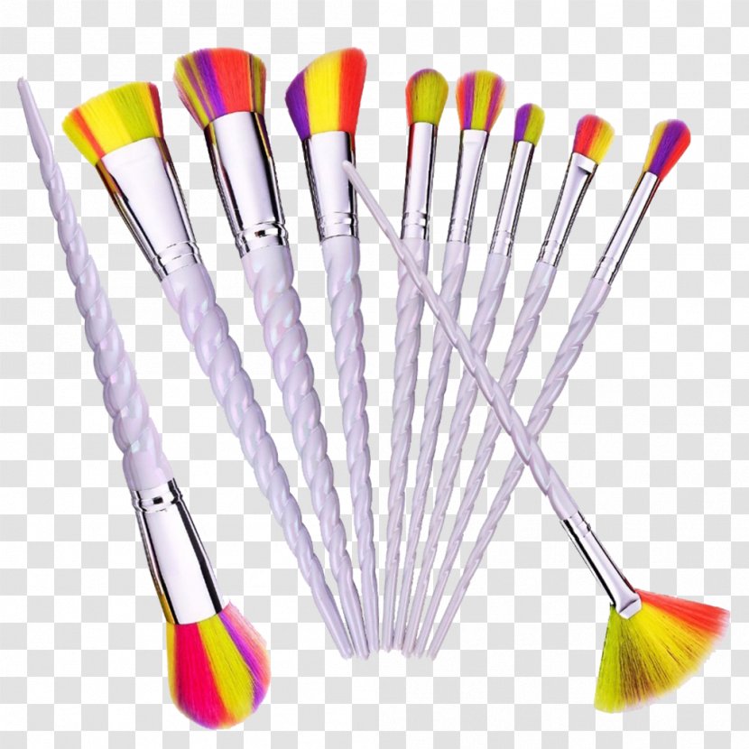 Cosmetics Make-Up Brushes Eye Shadow - Liner - Rainbow Brush Transparent PNG
