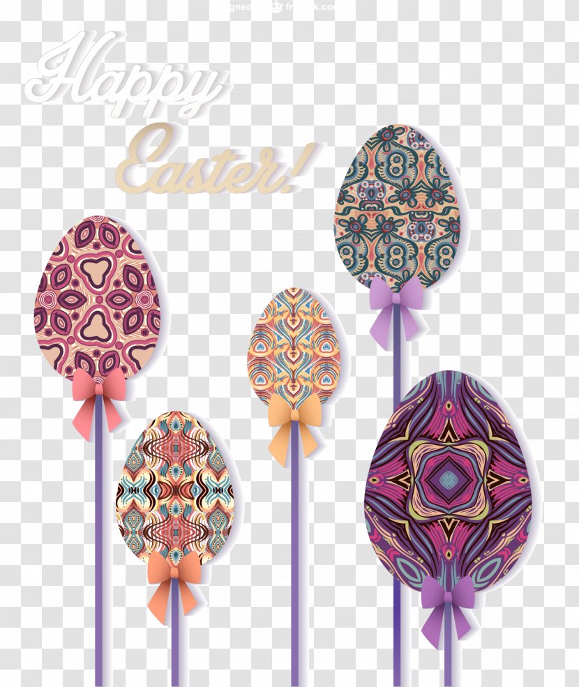 Easter Bunny Egg Euclidean Vector Download - Lollipop - Eggs Standing Transparent PNG