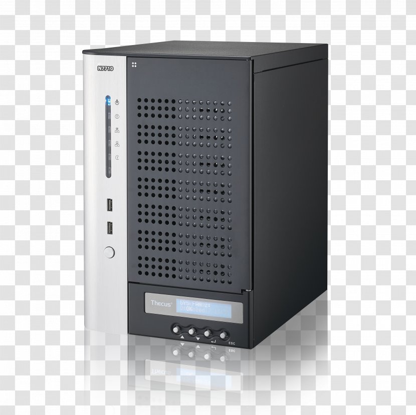 Computer Cases & Housings Network Storage Systems Thecus Technology N7710-G N7770-10G 7-Bay NAS Enclosure, Category Small/Medium Business SMB, Interface 2x Ethernet/RJ 45 USB - N7700 Nas Server Sata 3gbs - Multimedia Transparent PNG