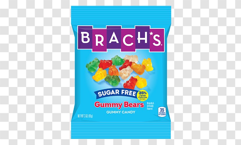 Gummy Candy Brach's Sugar Free Bears Jelly Free, Fruit Slices - 85 GramsTop View Orange Juice Transparent PNG