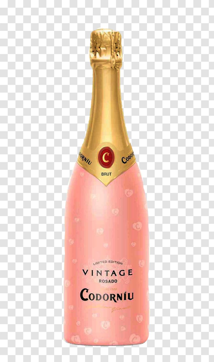 Champagne Sparkling Wine Cava DO Rosé - Drink Transparent PNG