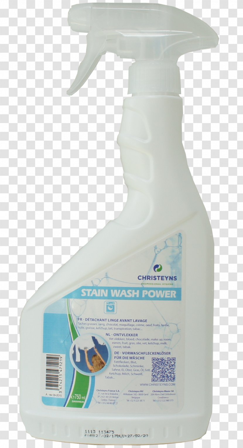 Laundry Detergent Stain Textile - Christeyns - Pressure Washing Transparent PNG
