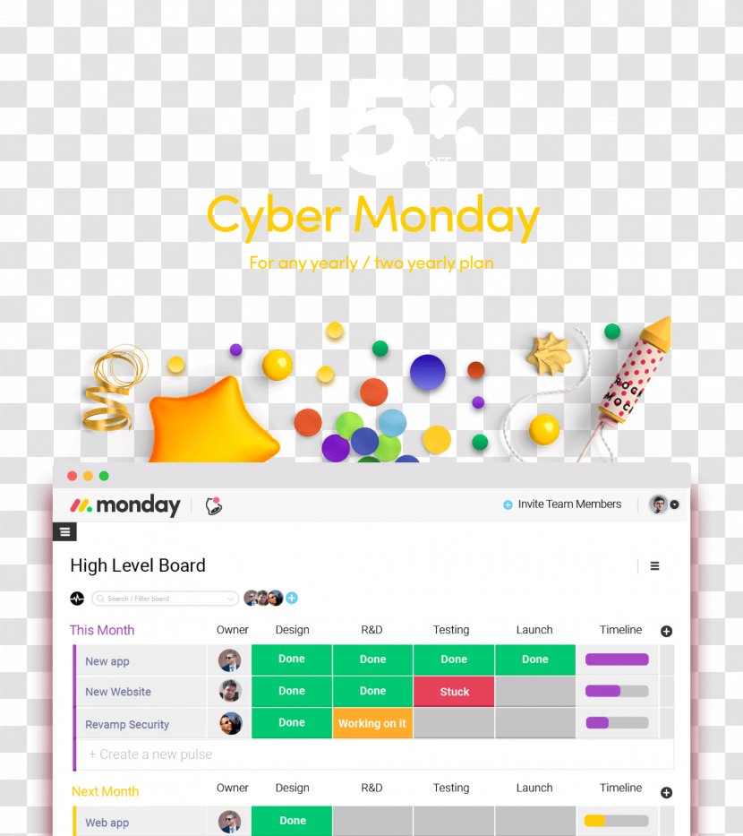 Senior Management Team Leader Leadership Web Page - Brand - Cyber Monday Transparent PNG