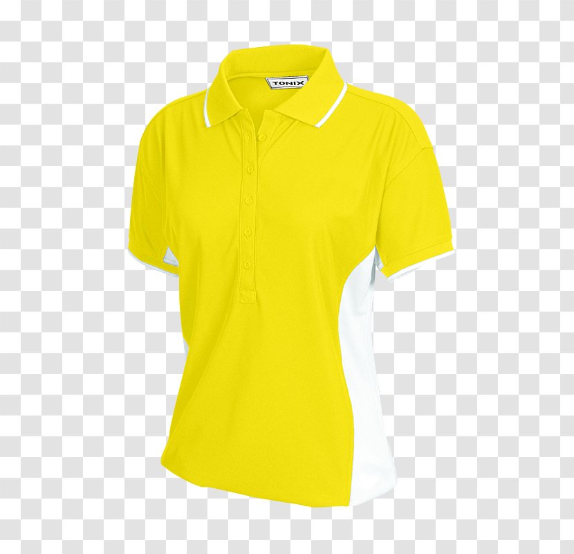 T-shirt Sportswear Sleeve Clothing - Collar - Mesh Knit Fabric Transparent PNG