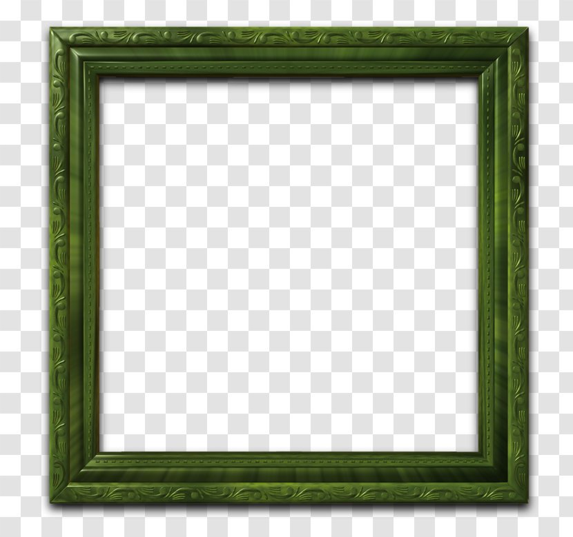 Picture Frames Rectangle - Green Transparent PNG